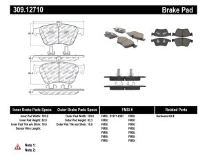 Mercedes-Benz ML63 AMG Brake Pads - Stoptech - Sport - `07-`11