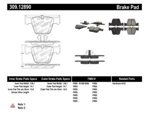 Mercedes-Benz CL65 AMG Brake Pads - Stoptech - Sport - `08-`14
