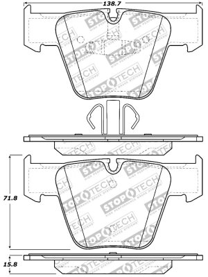 Mercedes-Benz S65 AMG Brake Pads - Stoptech - Sport - `07-`13 Mercedes-Benz S65 AMG Brake Pads - Stoptech - Sport - `07-`13