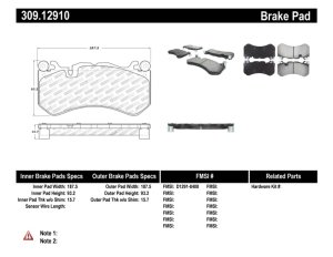 Mercedes-Benz Maybach S600 Brake Pads - Front - Stoptech - Sport - 2016 Mercedes-Benz Maybach S600 Brake Pads - Front - Stoptech - Sport - 2016