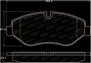 Mercedes-Benz Vito Brake Pads - Rear - Stoptech - Sport with Shims - `07-`12