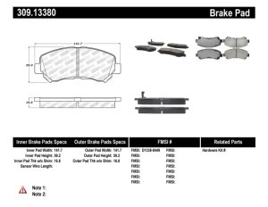 Nissan Rogue Brake Pads - Stoptech - ST Sport - `08-`13 Nissan Rogue Brake Pads - Stoptech - ST Sport - `08-`13