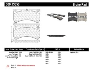 Lexus IS F Brake Pads - Front - Stoptech - Sport - `08-`14 Lexus IS F Brake Pads - Front - Stoptech - Sport - `08-`14