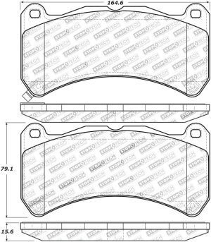 Lexus IS F Brake Pads - Front - Stoptech - Sport - `08-`14