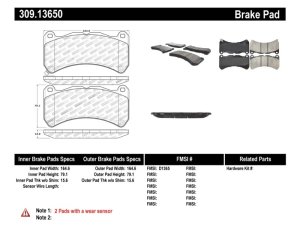 Lexus IS F Brake Pads - Front - Stoptech - Sport - `08-`14