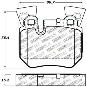 BMW 135i Brake Pads - Rear - Stoptech - Sport - `08-`13