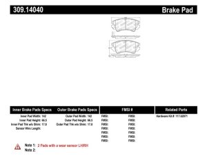 Chevrolet Equinox Brake Pads - Front - Stoptech - Sport - 2016 Chevrolet Equinox Brake Pads - Front - Stoptech - Sport - 2016