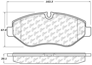 Mercedes-Benz Metris Brake Pads - Front - Stoptech - Premium - `16-`18 Mercedes-Benz Metris Brake Pads - Front - Stoptech - Premium - `16-`18