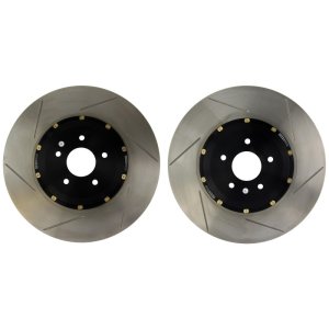 BMW 4 Series Brake Rotors (2) - Front - Stoptech - AeroRotor Drilled - Zinc - 2017