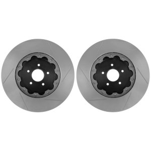 BMW 4 Series Brake Rotors (2) - Front - Stoptech - AeroRotor Drilled - Zinc - 2017