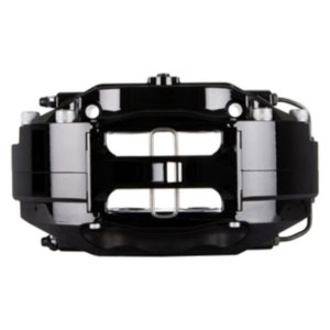 Nissan 350Z Brake Kit - Front - Stoptech - Slotted Two-Piece Rotors + StopTech Street Performance Pads + ST-40 Calipers - Black - `06-`08