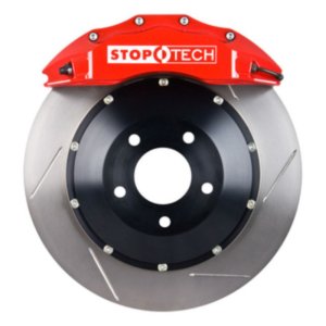 BMW 528 Brake Kit - Front - Stoptech - Slotted 380x35mm Rotors + ST-60 Calipers - Red - 2013