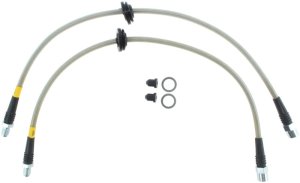 Land Rover Range Rover Brake Line Kit - Front - Stoptech - Stainless Steel Braided - Clear - `03-`05