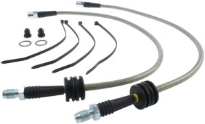 BMW Z4 Brake Line Kit - Front - Stoptech - Stainless Steel Braided - Clear - `09-`16 BMW Z4 Brake Line Kit - Front - Stoptech - Stainless Steel Braided - Clear - `09-`16