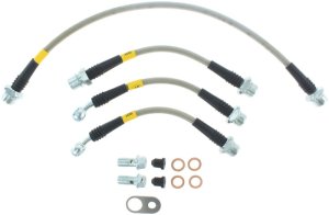 Toyota Prius Brake Line Kit - Rear - Stoptech - Stainless Steel Braided - Stainless Steel - `10-`15 Toyota Prius Brake Line Kit - Rear - Stoptech - Stainless Steel Braided - Stainless Steel - `10-`15