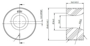 Hyundai Santa Fe Bushing Kit - Front Control Arm Lower Inner Rear - Superpro - Double Offset - `19-`23