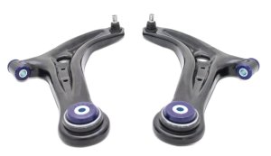 Ford Fiesta Control Arms - Front - Superpro - Lower Control Arm Set w/ Preinstalled SuperPro Bushings - `14-`19