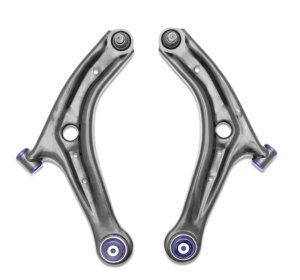 Ford Fiesta Control Arms - Front - Superpro - Lower Control Arm Set w/ Preinstalled SuperPro Bushings - `14-`19