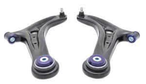 Ford Fiesta Control Arms - Front - Superpro - Lower Control Arm Set w/ Preinstalled SuperPro Bushings - `14-`19