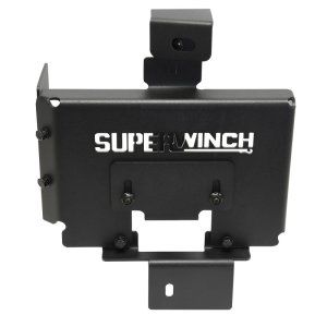 Jeep Gladiator Auxiliary Battery Mount - Superwinch - AuxBatteryKit, Battery Tray - Black/Red - `18-`24