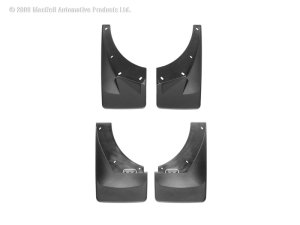 Chevrolet Suburban Mud Flap Kit - WeatherTech - No-Drill DigitalFit - Black - `07-`08