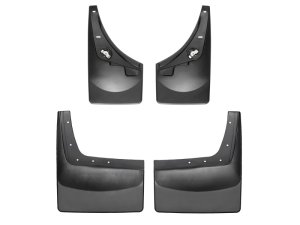 Ford F550 Mudflaps - WeatherTech - No-Drill DigitalFit - Black - `08-`10