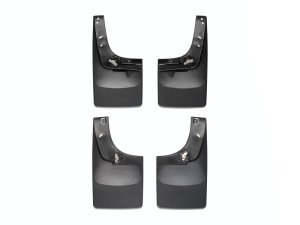 Ford F450 Mud Flaps - WeatherTech - No-Drill DigitalFit - Black - `08-`10