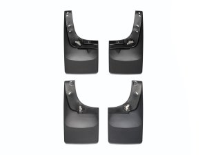 Ford F550 Mud Flaps - WeatherTech - No-Drill DigitalFit - Black - `08-`10