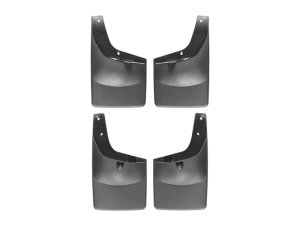 Ford F350 Mud Flaps - WeatherTech - No Drill, DigitalFit - Black - `11-`27