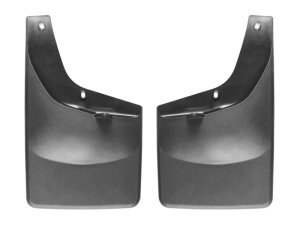 Ford F450 Mud Flaps - WeatherTech - No-Drill DigitalFit - Black - `11-`27