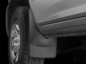 Dodge Ram Mud Flaps - Front - WeatherTech - No-Drill DigitalFit - Black - `10-`13