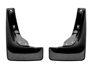 Honda Ridgeline Mud Flaps - Front - WeatherTech - No-Drill DigitalFit - Black - `21-`27