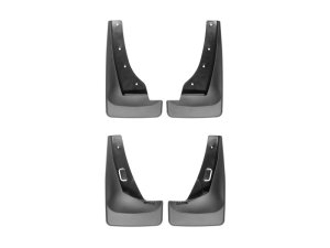 Nissan Rogue Mudflaps - WeatherTech - No-Drill DigitalFit - Black - `14-`27