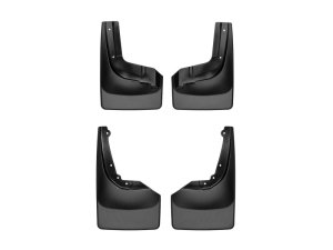 Nissan Titan Mud Flaps - WeatherTech - No-Drill DigitalFit - Black - `17-`27