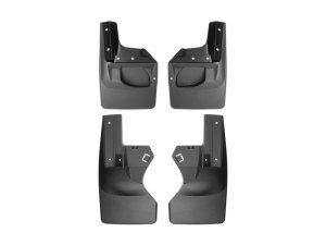 Jeep Gladiator Mud Flaps - WeatherTech - No-Drill DigitalFit - Black - `20-`27