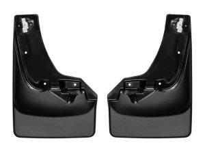 Chevrolet Silverado 1500 Mud Flaps - WeatherTech - No Drill DigitalFit - Black - `19-`27