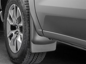 Chevrolet Silverado 1500 Mud Flaps - WeatherTech - No Drill DigitalFit - Black - `19-`27