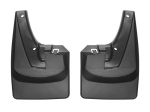 Dodge Ram 3500 Mud Flaps - WeatherTech - No Drill, DigitalFit, QuickTurn Fastening System - Black - `19-`27