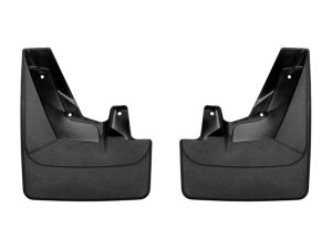 Chevrolet Suburban Mud Flaps - Front - WeatherTech - No Drill DigitalFit - Black - `21-`27
