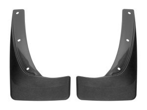 Kia Telluride Mud Flaps - Front - WeatherTech - No-Drill DigitalFit - Black - `20-`27