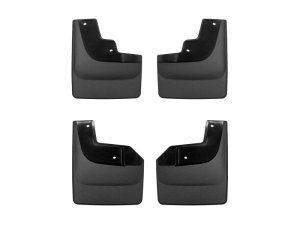 Ford F-150 Raptor Mudflaps - Front & Rear - WeatherTech - No-Drill DigitalFit - Black - `21-`27