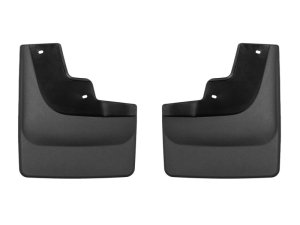 Ford F-150 Raptor Mud Flaps - Front - WeatherTech - No-Drill DigitalFit - Black - `21-`27