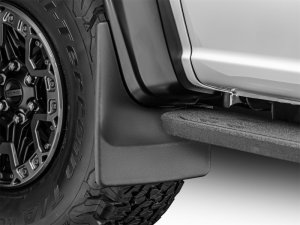 Ford F-150 Raptor Mud Flaps - Front - WeatherTech - No-Drill DigitalFit - Black - `21-`27