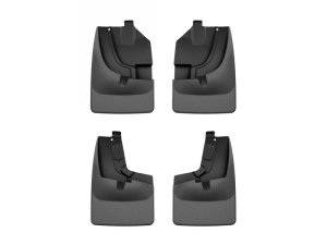 Ford Ranger Mud Flap Kit - Front + Rear - WeatherTech - No-Drill DigitalFit - Black - `21-`23