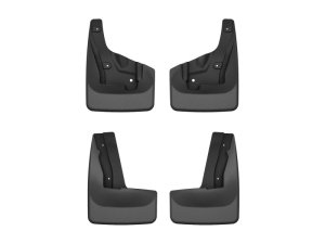 Subaru XV Crosstrek Mud Flaps - Front + Rear - WeatherTech - No-Drill DigitalFit - Black - `24-`27