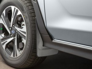 Subaru XV Crosstrek Mud Flaps - Front - WeatherTech - No-Drill DigitalFit - Black - `24-`27 Subaru XV Crosstrek Mud Flaps - Front - WeatherTech - No-Drill DigitalFit - Black - `24-`27