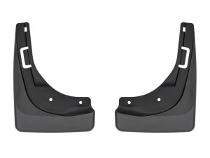 Tesla Model Y Mud Flaps - Front - WeatherTech - No-Drill DigitalFit - Black - `20-`24