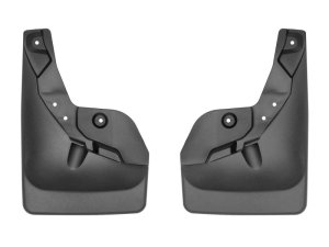 Toyota Tacoma Mud Flaps - Front - WeatherTech - No-Drill DigitalFit - Black - `24-`25