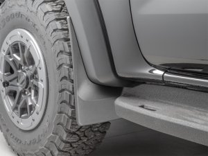 Ford Ranger Raptor Mud Flaps - Front - WeatherTech - No-Drill DigitalFit - Black - `24-`25