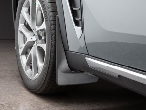 BMW X5 Mudflaps - Front - WeatherTech - No-Drill DigitalFit - Black - `24-`26